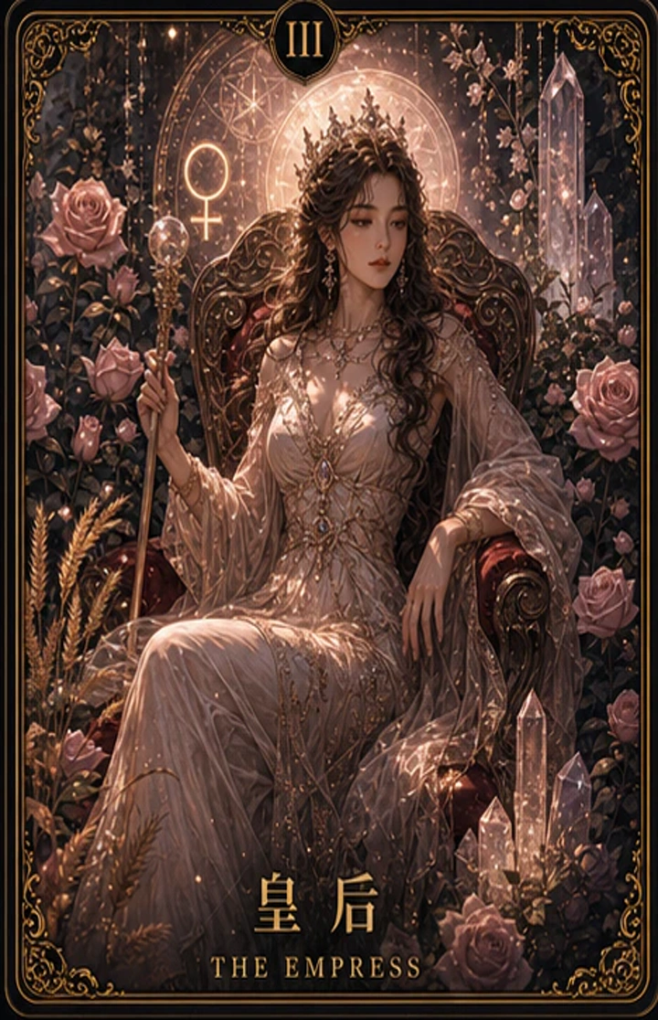 艾勒水晶牌 皇后，艾勒水晶自有設計插畫牌面