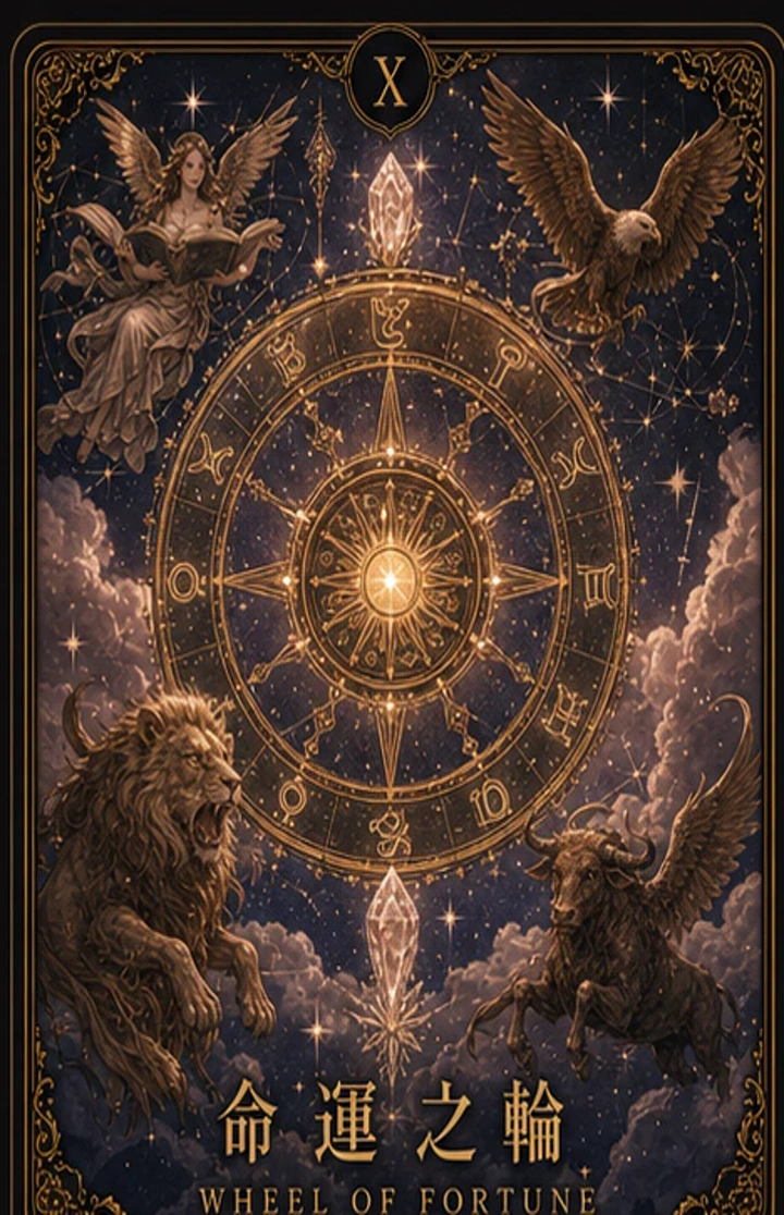 艾勒水晶牌 命運之輪，艾勒水晶自有設計插畫牌面