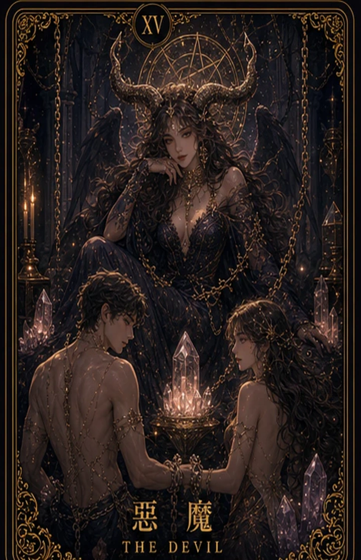 艾勒水晶牌 惡魔，艾勒水晶自有設計插畫牌面