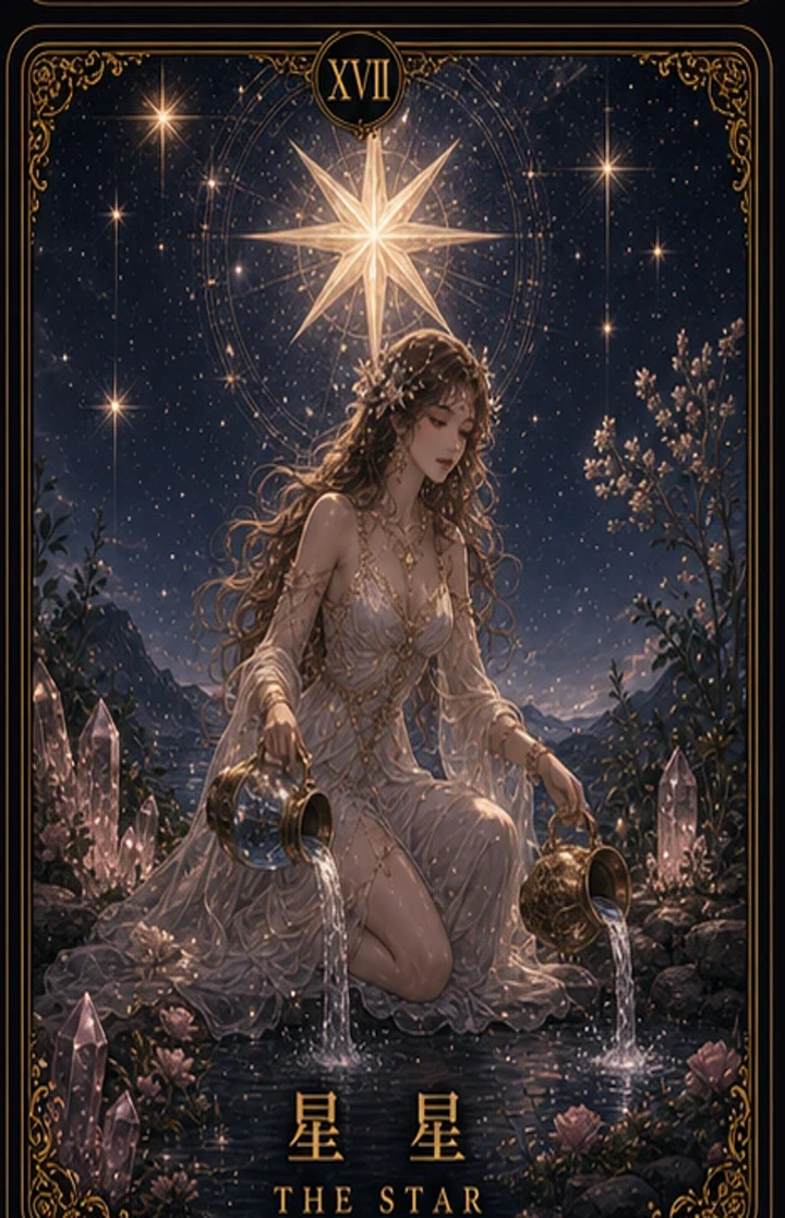 艾勒水晶牌 星星，艾勒水晶自有設計插畫牌面
