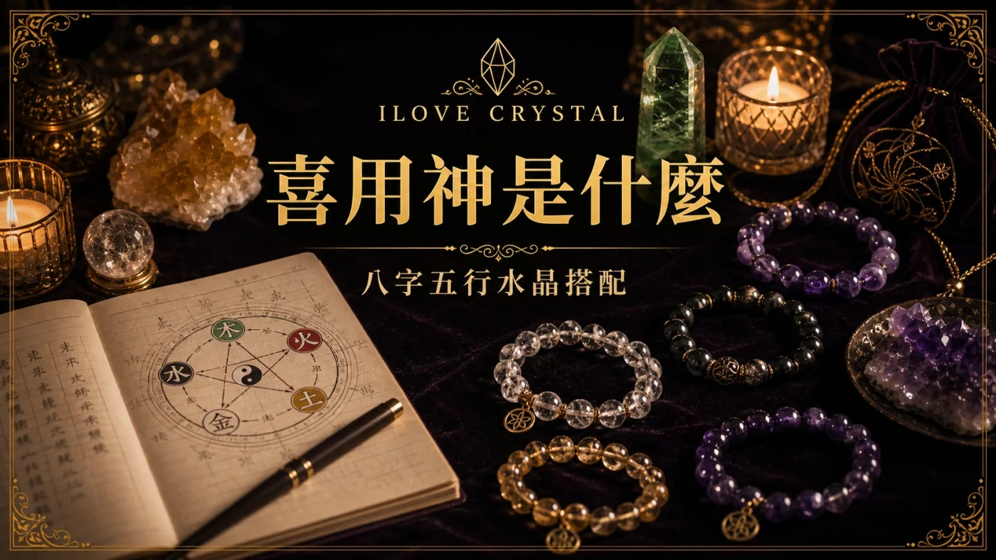 喜用神是什麼暗金封面,八字筆記與水晶手鍊